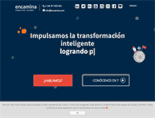 Tablet Screenshot of encamina.com